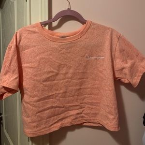 Pink champion cropped tee